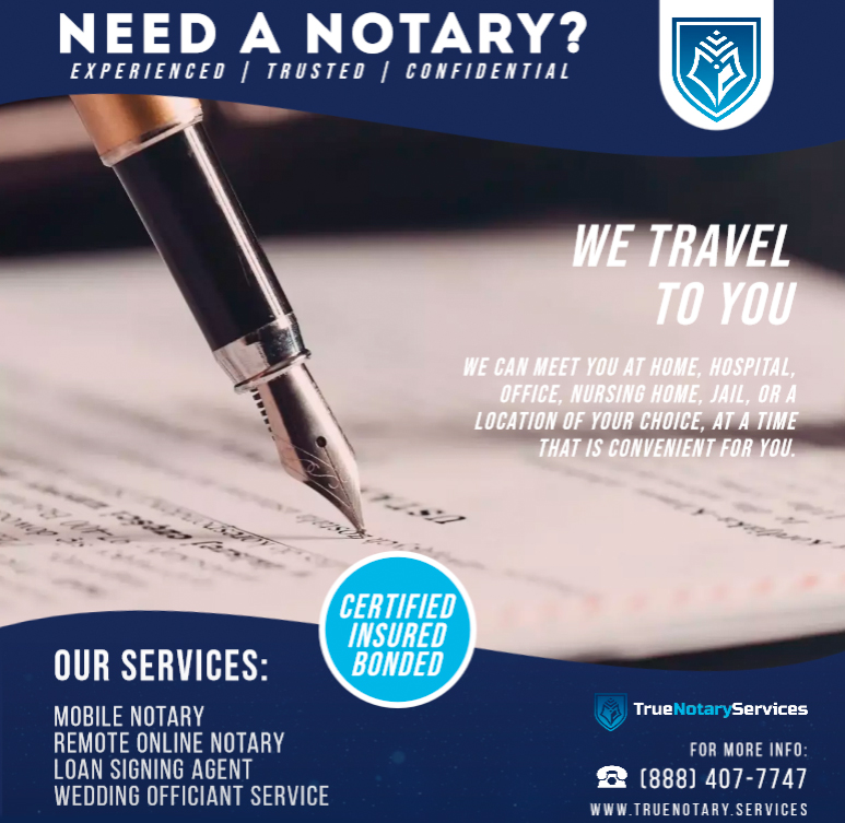 Need a Notary? We Can Meet You Anywhere You Like For All Your Notarizations.